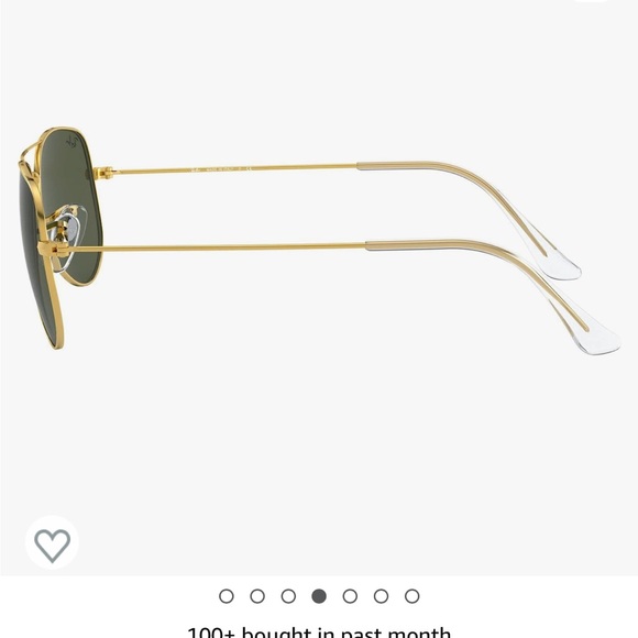 Ray Ban Small shrunken aviators 52 mm gold frames with crystal green len… - Picture 12 of 15